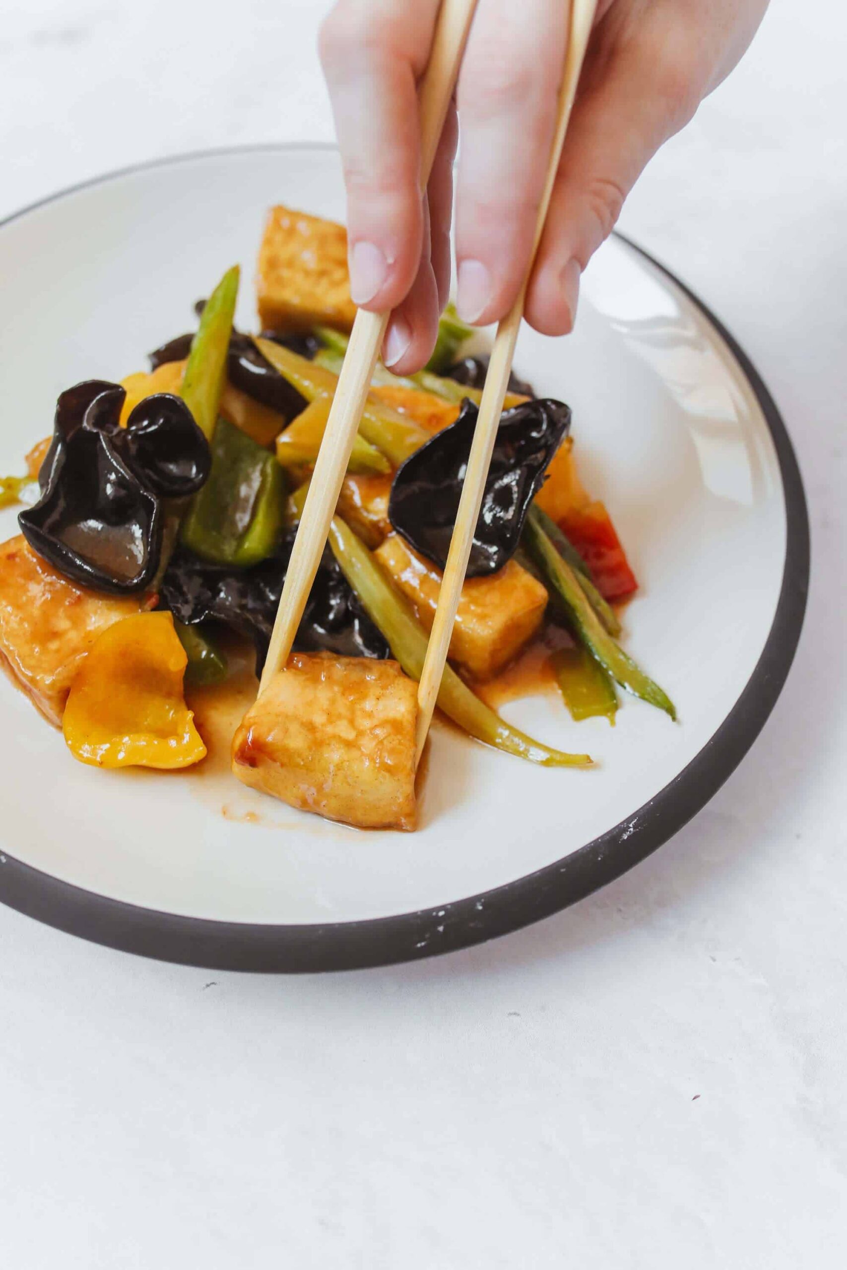 Traditional Chipotle Tofu Chilaquiles